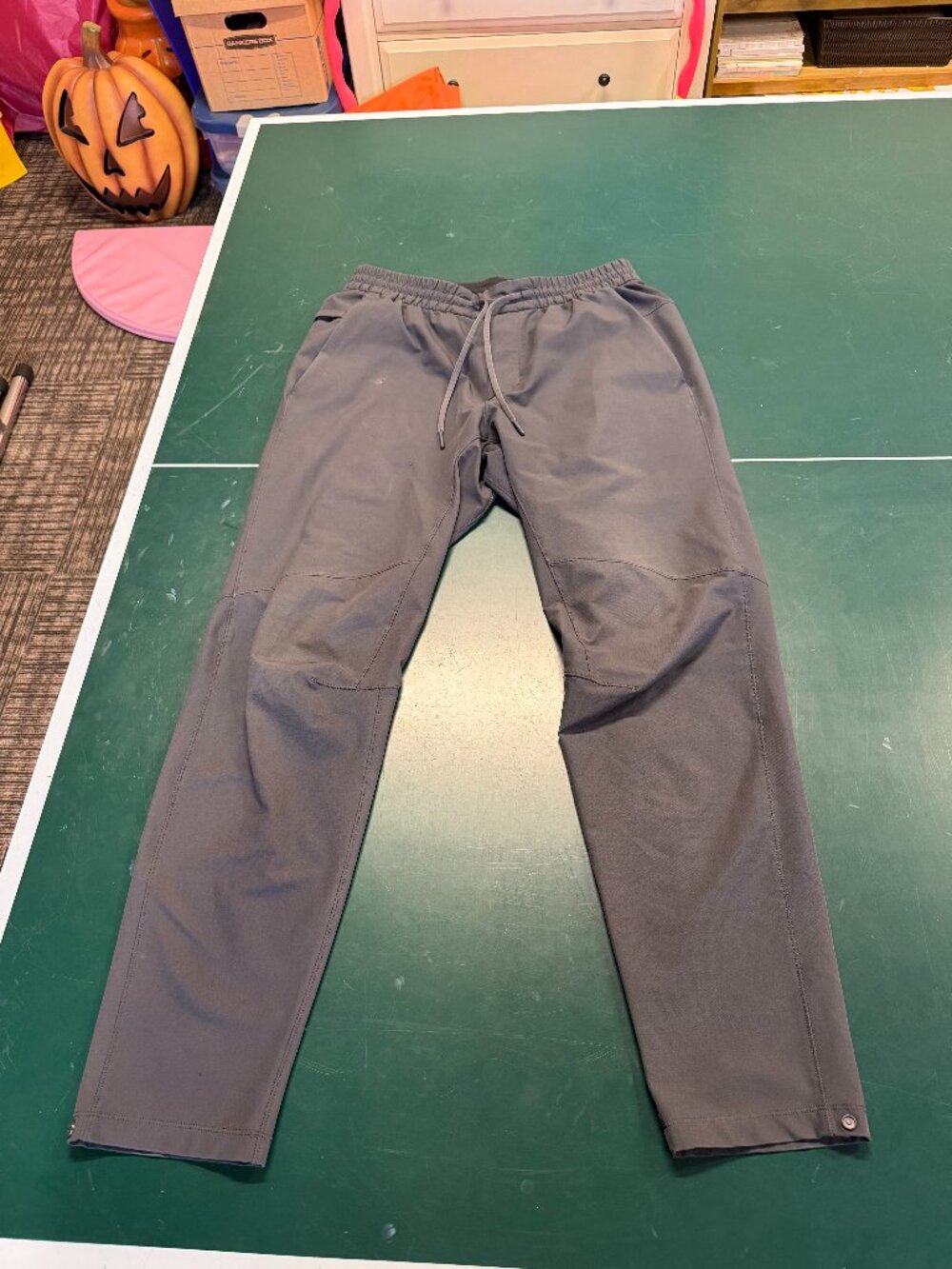 Lululemon Men’s Gray Technical Drawstring Snap-Hem Pants Size M